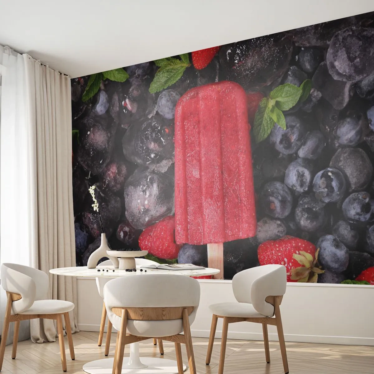 Fotomurali Autoadesivo Deluxe Sticker - Il sapore della calda estate - Gelato, Frutta, Salute - 450x315 cm