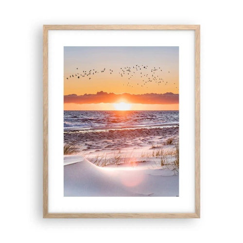 Poster in cornice rovere chiaro - Paesaggio orizzontale - 40x50 cm