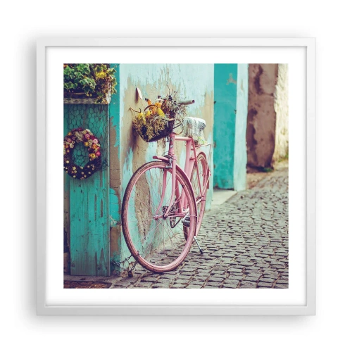 Poster in cornice bianca - Torno subito - 50x50 cm