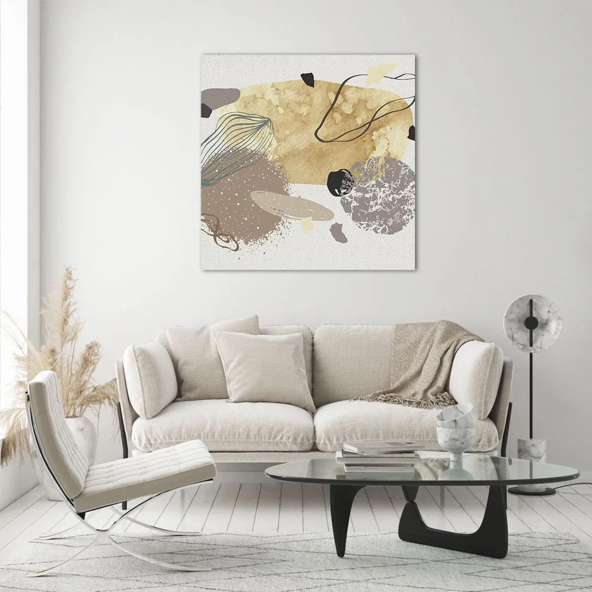 Quadro su vetro - Schizzologia applicata - 30x30 cm