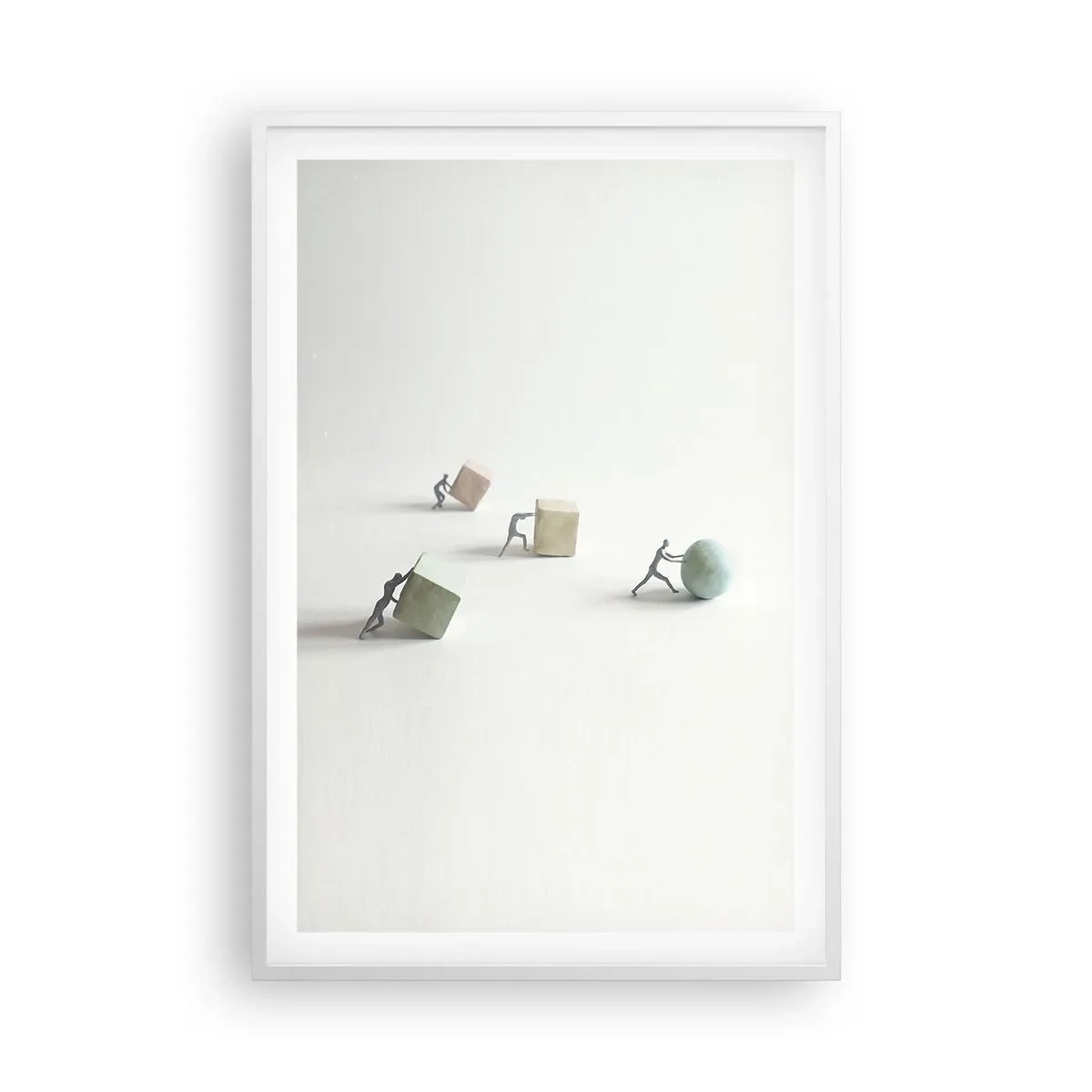 Poster in cornice bianca - È la vita - 61x91 cm