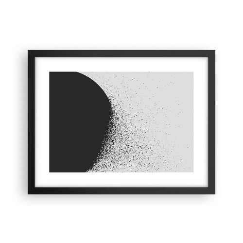 Poster in cornice nera - Il movimento delle particelle - 40x30 cm