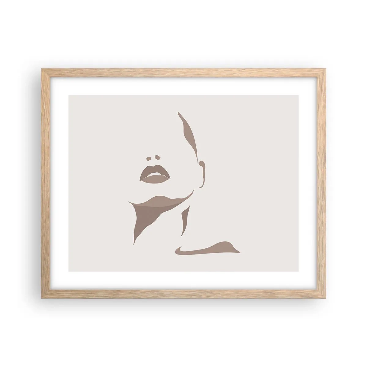 Poster in cornice rovere chiaro - Fatta di luce e ombra - 50x40 cm