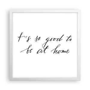 Poster in cornice bianca - Tutta la verità - 40x40 cm