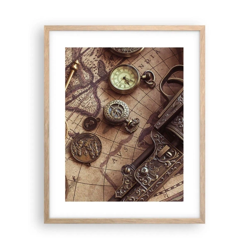 Poster in cornice rovere chiaro - La natura chiama - 40x50 cm