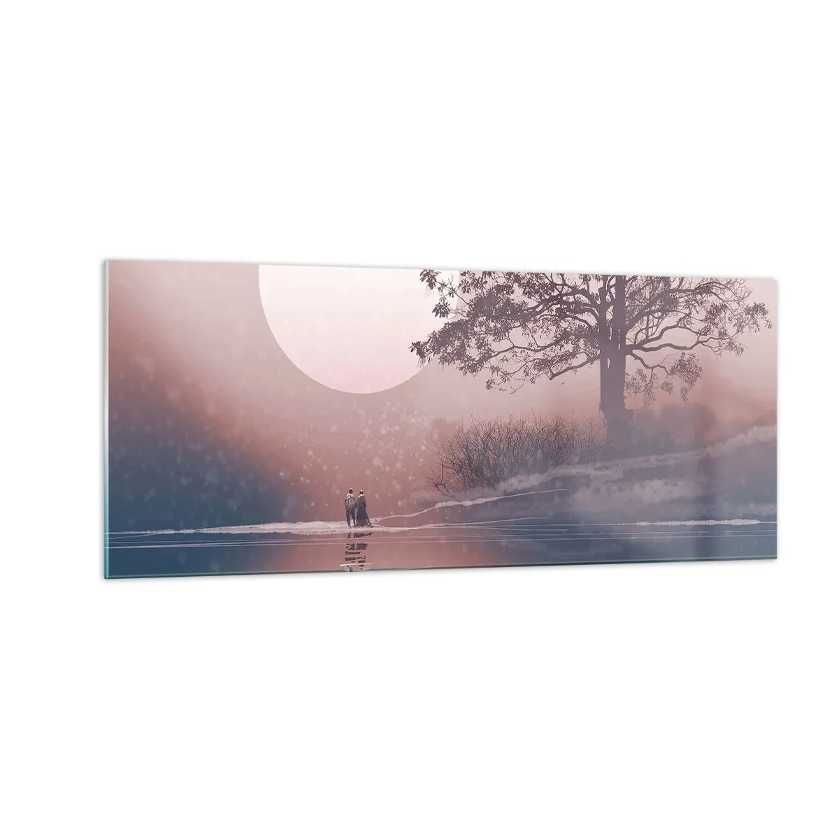 Quadro su vetro - Meraviglie della notte - 100x40 cm