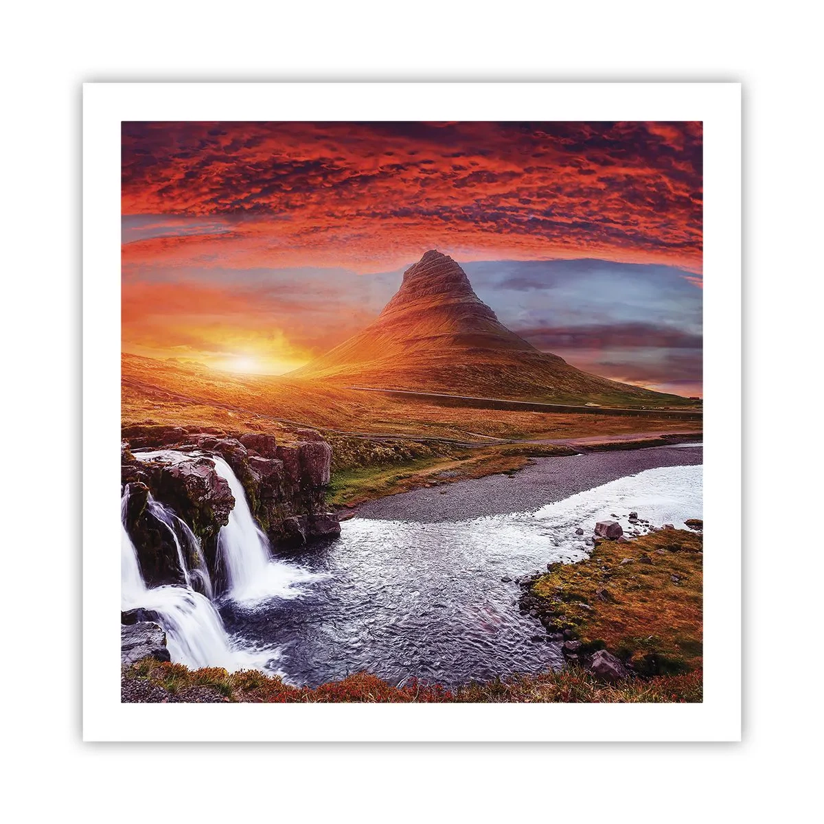 Poster - Paesaggio della Terra di Mezzo - 60x60 cm
