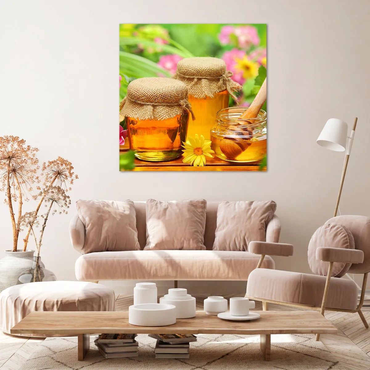 Quadro su tela - Stampe su Tela - Dolce miele di fiori - 40x40 cm