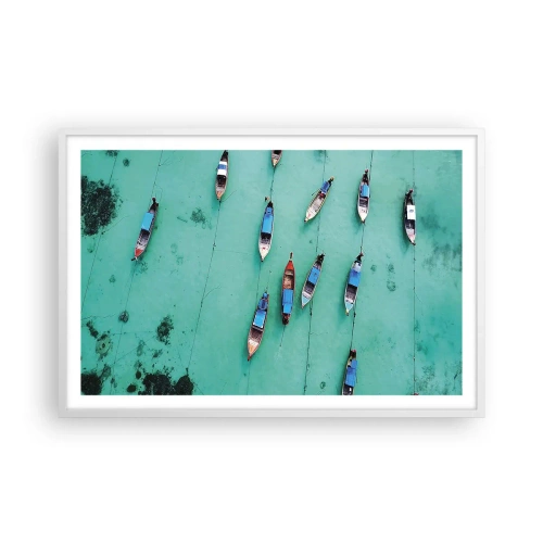 Poster in cornice bianca - In gioiosa attesa - 91x61 cm