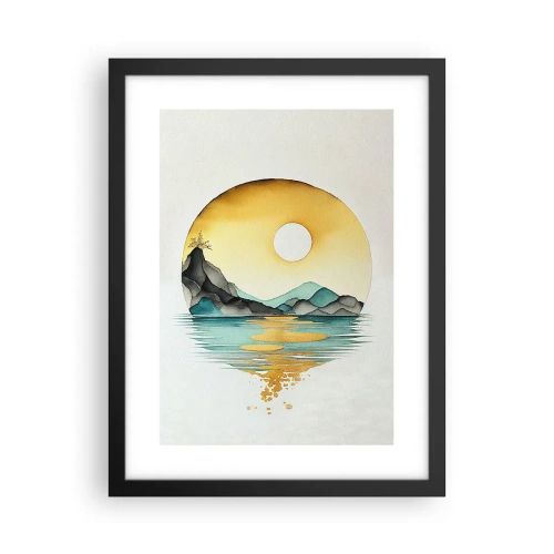 Poster in cornice nera - Nel cerchio della bellezza - 30x40 cm