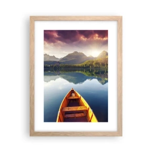 Poster in cornice rovere chiaro - Niente contro natura - 30x40 cm