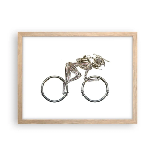 Poster in cornice rovere chiaro - Macchina perfetta - 40x30 cm