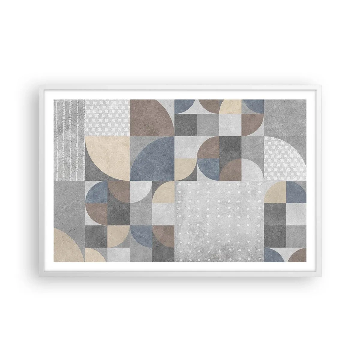 Poster in cornice bianca - Fantasia di ceramica - 91x61 cm