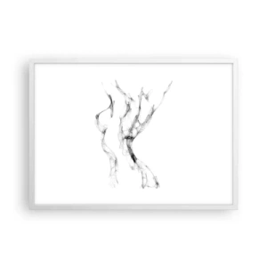 Poster in cornice bianca - Bella e forte - 70x50 cm