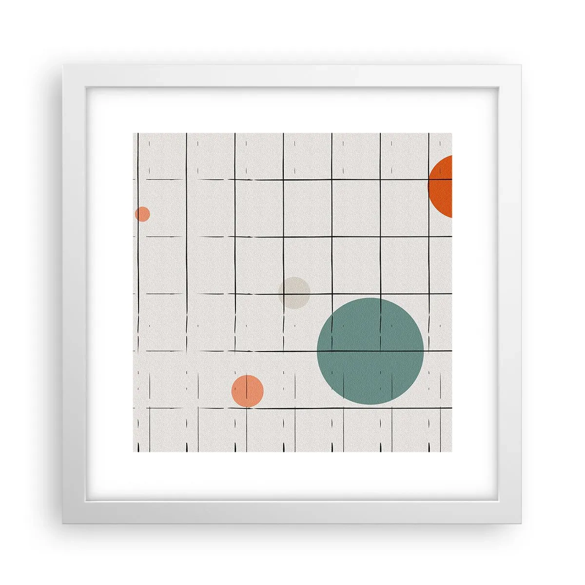 Poster in cornice bianca - Prigionieri. Noi o loro? - 30x30 cm