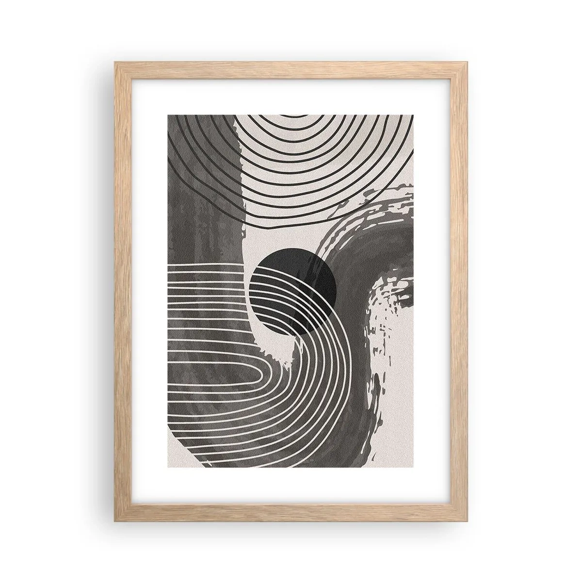 Poster in cornice rovere chiaro - L'ovale vittorioso - 30x40 cm