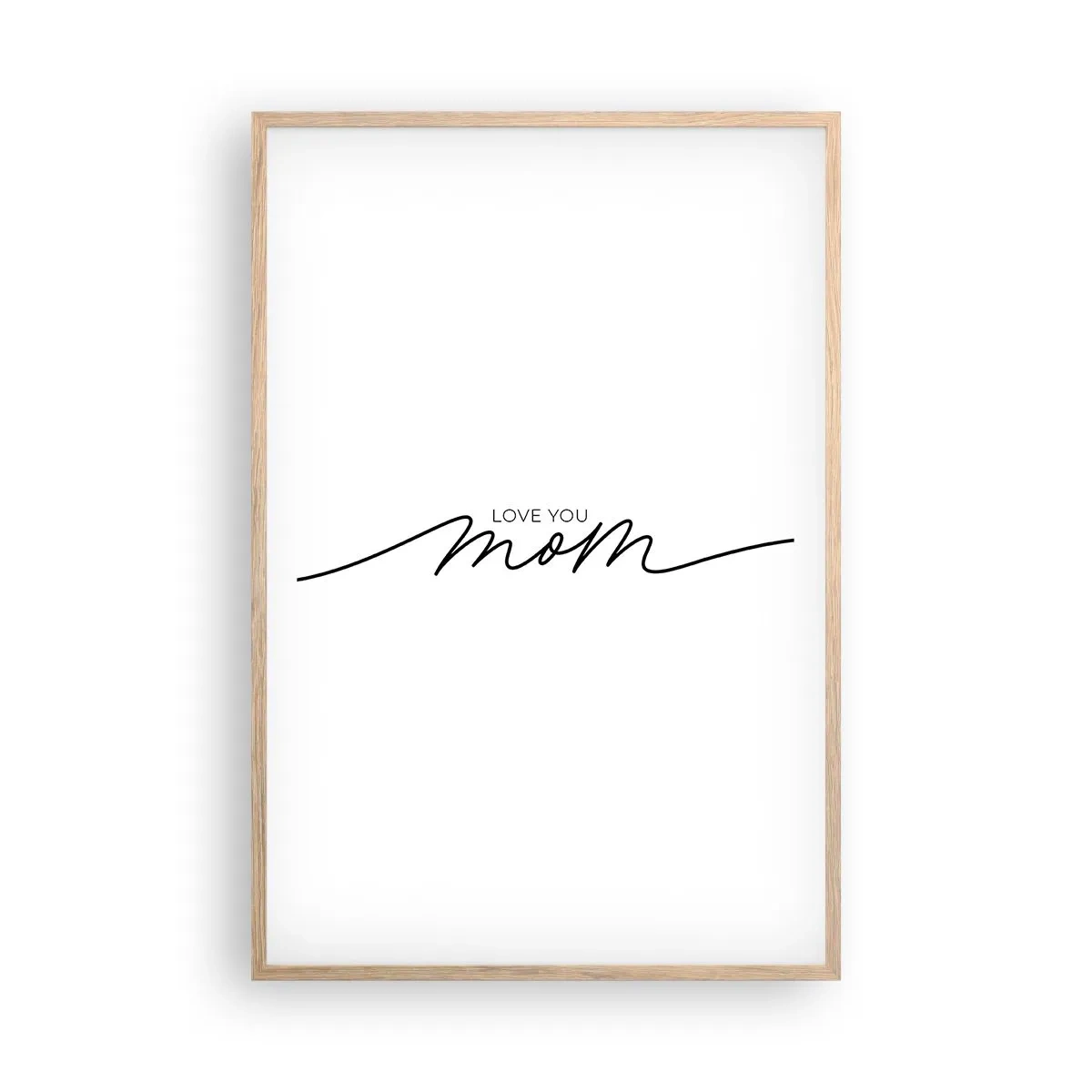 Poster in cornice rovere chiaro - Grande commozione - 61x91 cm