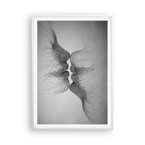 Poster in cornice bianca - Il bacio del vento - 70x100 cm
