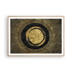 Poster in cornice rovere chiaro - Composizione glamour - 100x70 cm