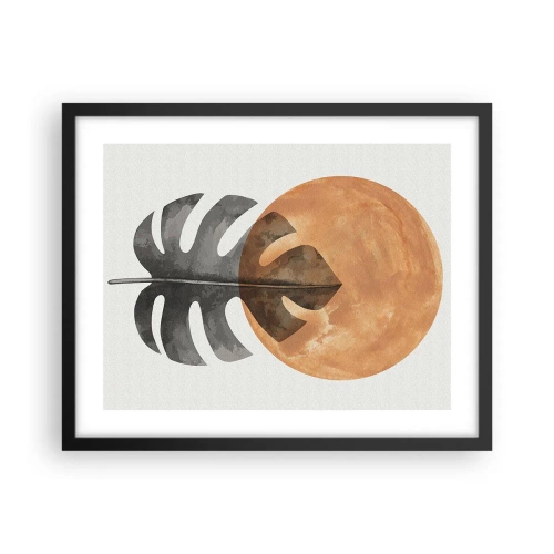 Poster in cornice nera - Sempre il sole - 50x40 cm