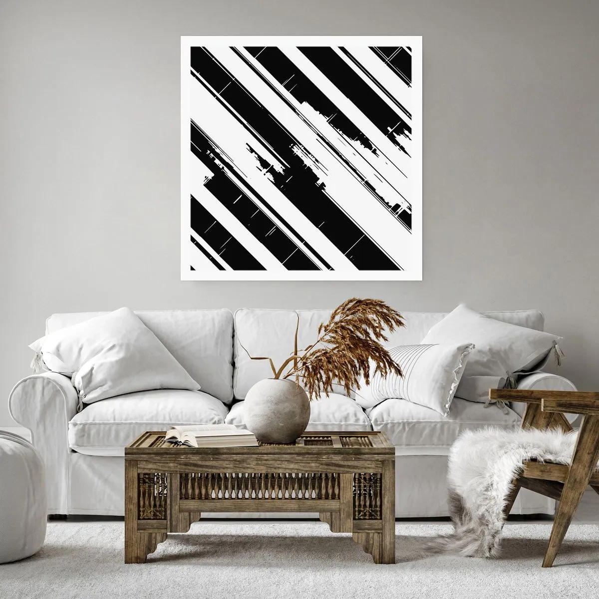 Poster - Composizione intensa e dinamica - 50x50 cm