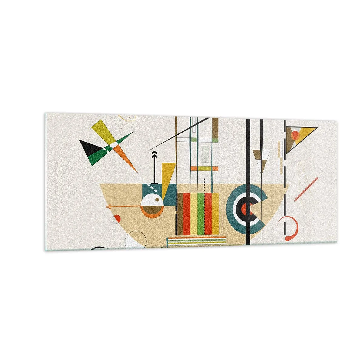 Quadro su vetro - E il mondo ride - 100x40 cm