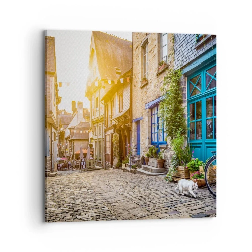 Quadro su tela - Stampe su Tela - Lo spirito bianco della cittadina - 70x70 cm