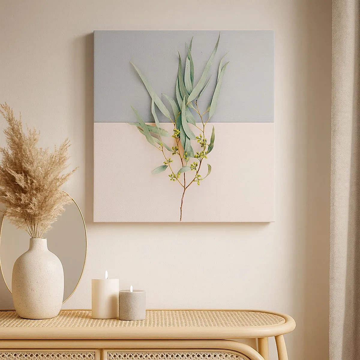 Quadro su tela - Stampe su Tela - Delicatezza pastello - 30x30 cm