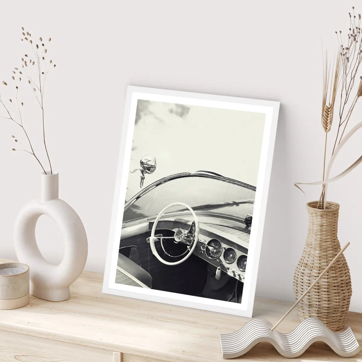 Poster in cornice bianca - Il ricco e il povero - 70x100 cm