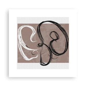 Poster - Composizione: alla ricerca della pienezza - 30x30 cm