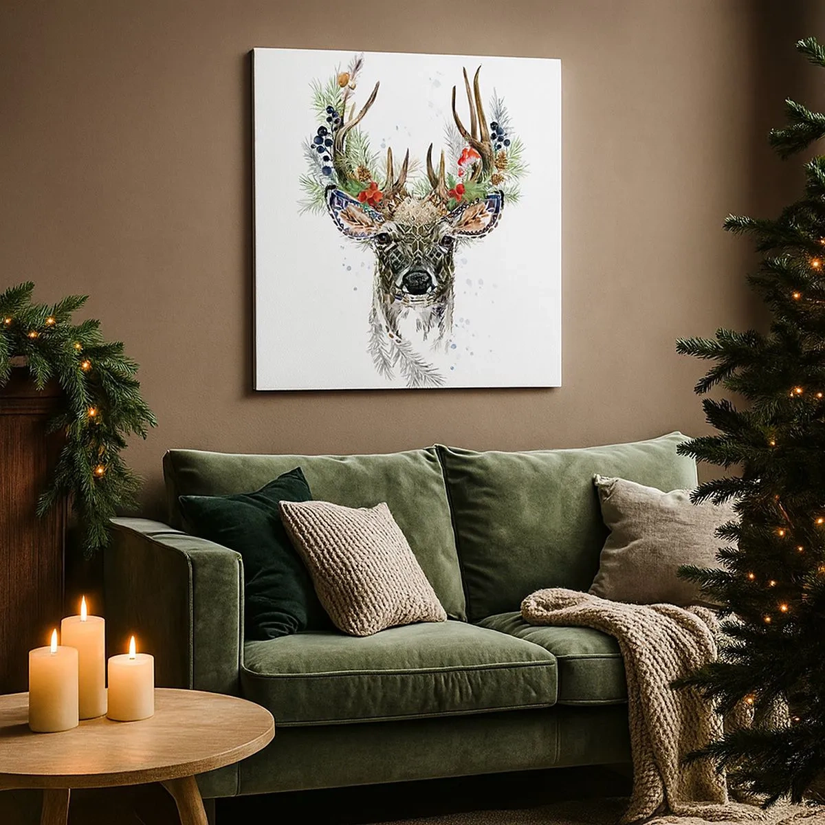 Quadro su tela - Stampe su Tela - Nell'abito della festa - 30x30 cm