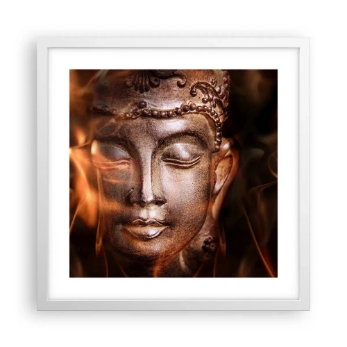 Poster in cornice bianca - Esiste solo qui e ora - 40x40 cm