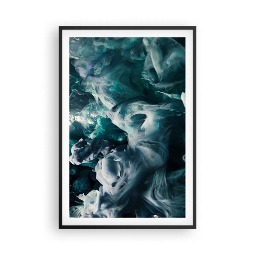 Poster in cornice nera - Il movimento dei colori - 61x91 cm
