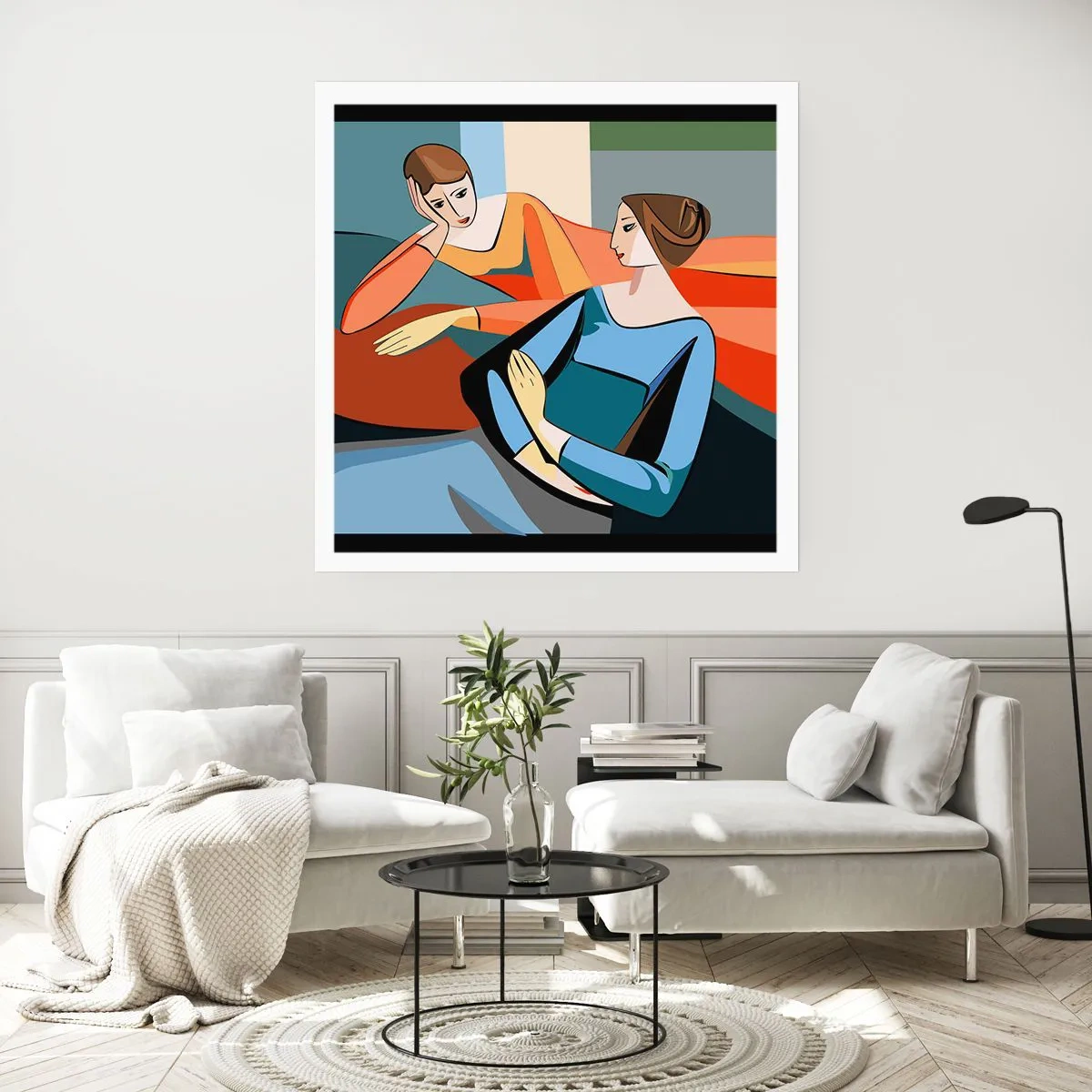Poster - Il momento delle confidenze - 60x60 cm