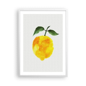 Poster in cornice bianca - Scoprire il sapore del sole - 50x70 cm