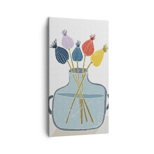 Quadro su tela - Stampe su Tela - Il silenzio dei papaveri - 45x80 cm