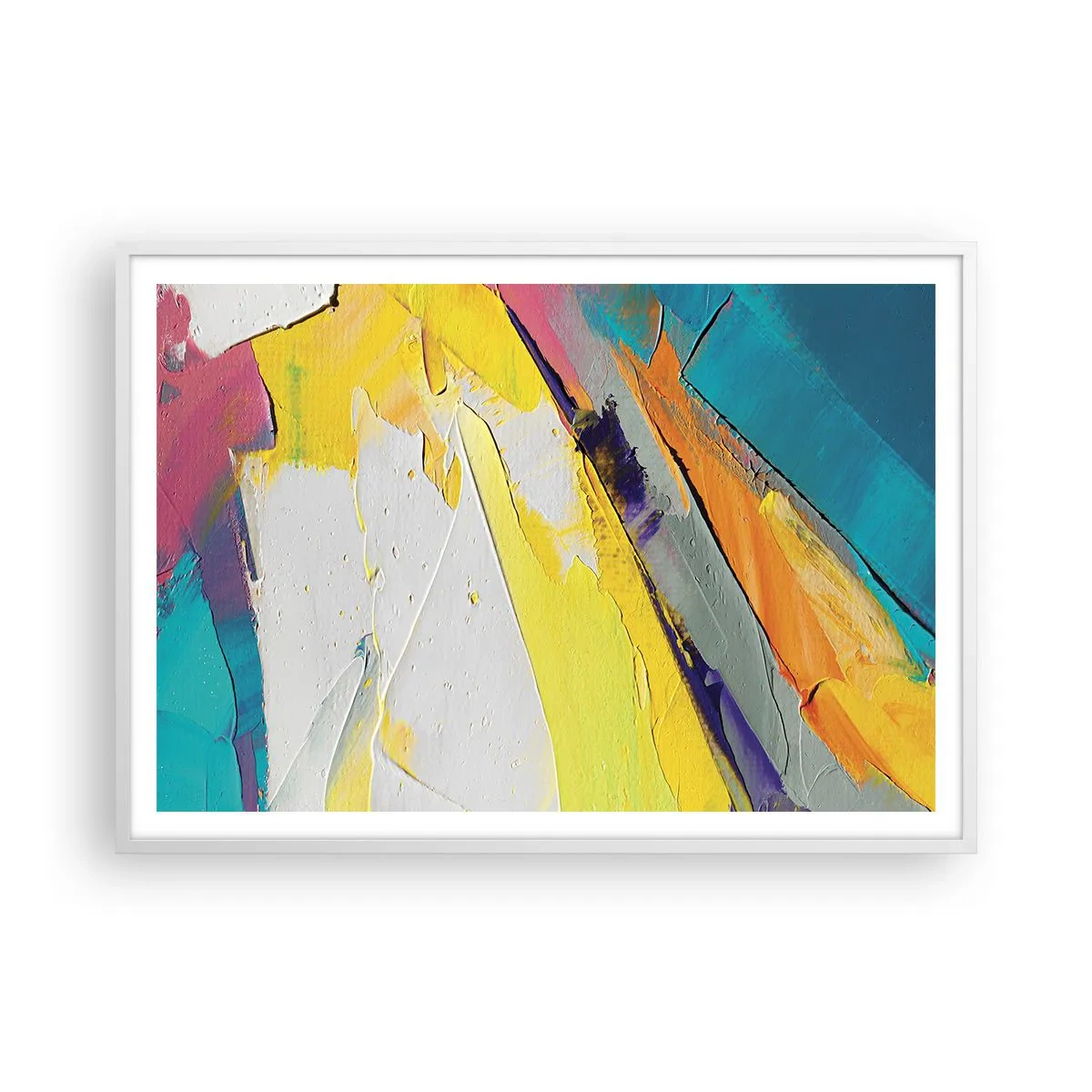 Poster in cornice bianca - Anatomia della luce - 100x70 cm