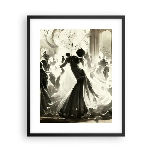 Poster in cornice nera - Il gran ballo in maschera - 40x50 cm