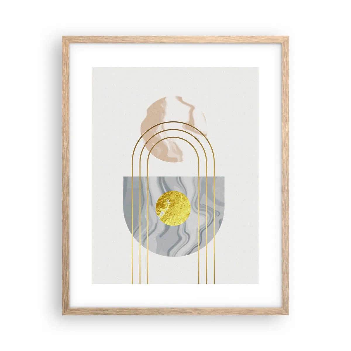 Poster in cornice rovere chiaro - Chiarezza e lucentezza - 40x50 cm