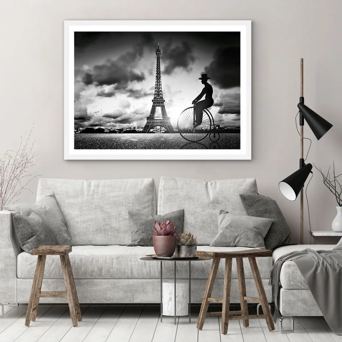Poster in cornice bianca - Nostalgia della Belle Epoque - 91x61 cm