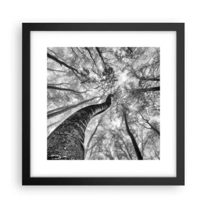 Poster in cornice nera - La corsa verso la luce - 30x30 cm