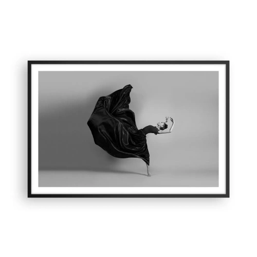 Poster in cornice nera - Musica alata - 91x61 cm