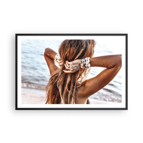 Poster in cornice nera - Sorella dell'acqua e del sole - 91x61 cm