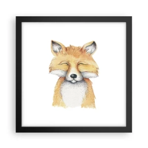 Poster in cornice nera - Umore da volpe - 30x30 cm