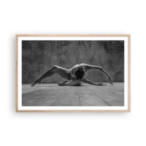 Poster in cornice rovere chiaro - Simmetria ritrovata - 91x61 cm