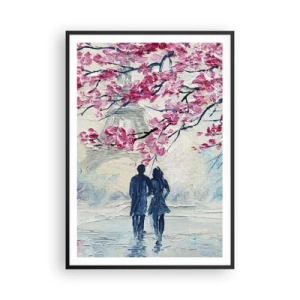 Poster in cornice nera - Passeggiata romantica - 70x100 cm