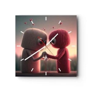 Orologio da parete - Orologio in Vetro - Ognuno ha diritto ad amare - 40x40 cm