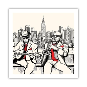 Poster - Improvvisare a New York - 60x60 cm