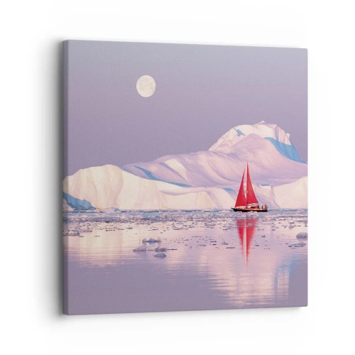 Quadro su tela - Stampe su Tela - Calore della vela, gelo del ghiaccio - 30x30 cm