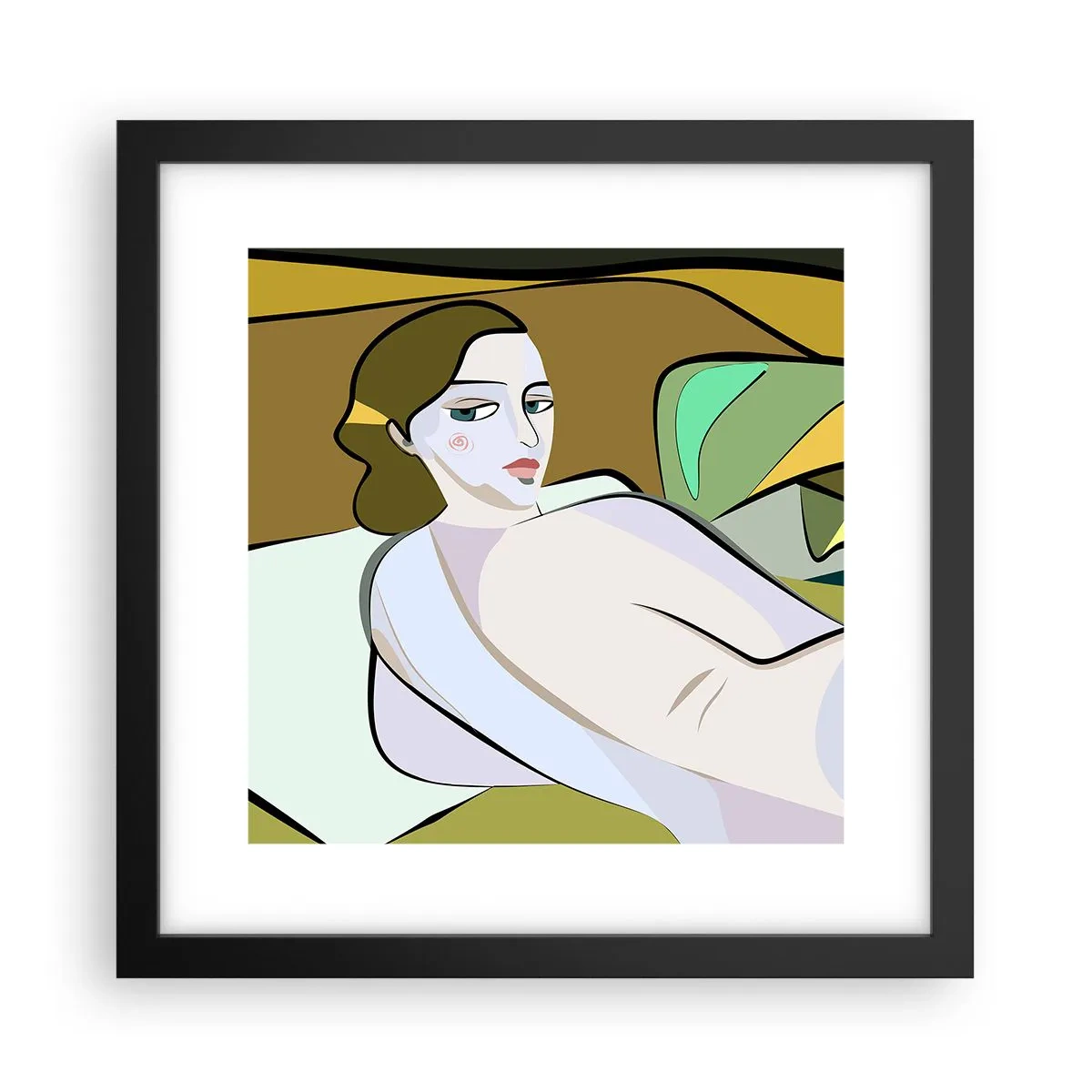 Poster in cornice nera - Ritratto intimo - 30x30 cm